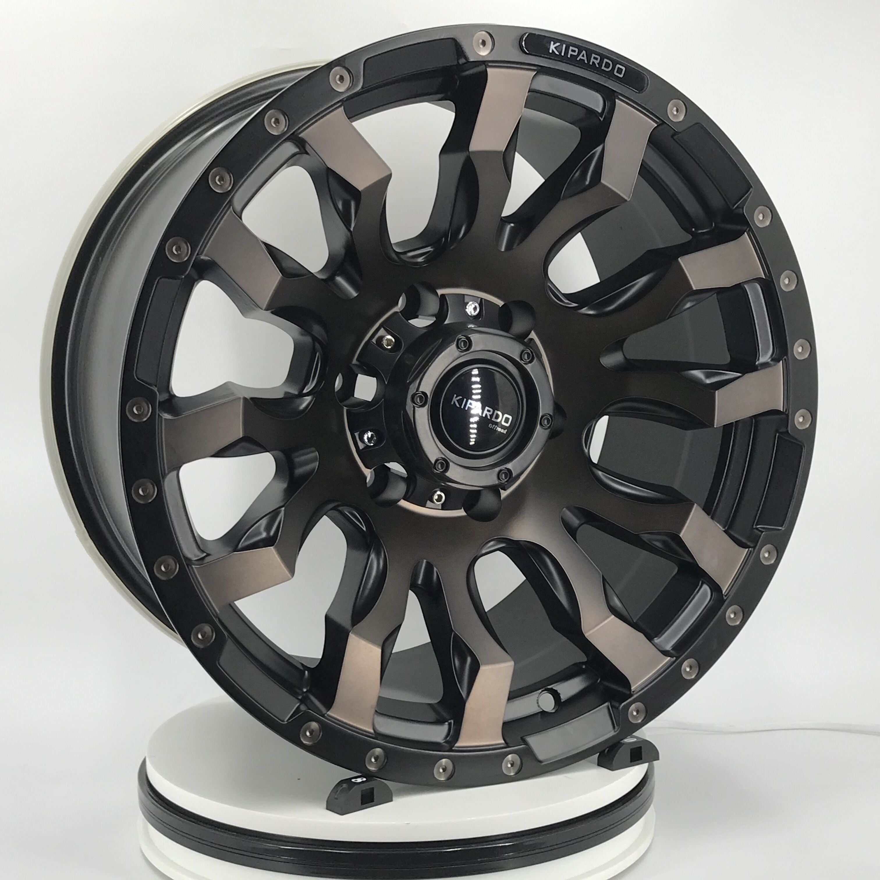 Kipardo RTS 17x9 SUV 4x4 alloy car mag wheels with pcd 6x139.7 6x114.3 5x150 velg offroad wheels