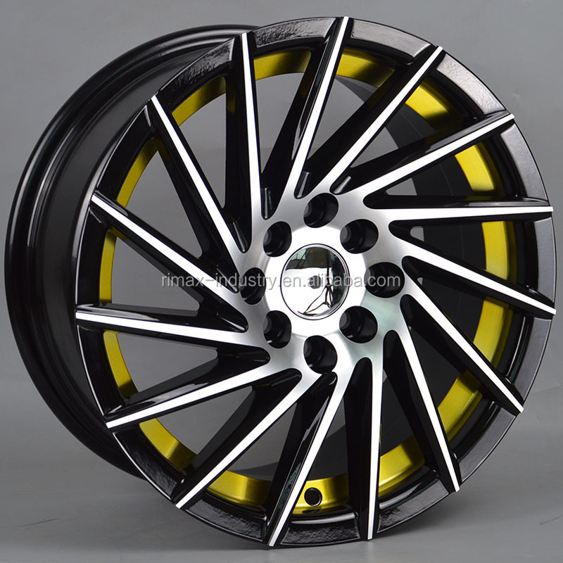 roda llantas aros para autos 14 15 16 rines 17 pulgadas 4 huecos 4x100 5x100 4x114.3 5x114.3 aftermarket car alloy wheels