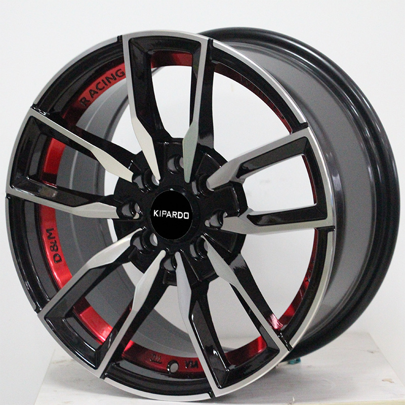 Kipardo rims 14 15 16 inch 4 5 8 10 hole red alloy car wheel