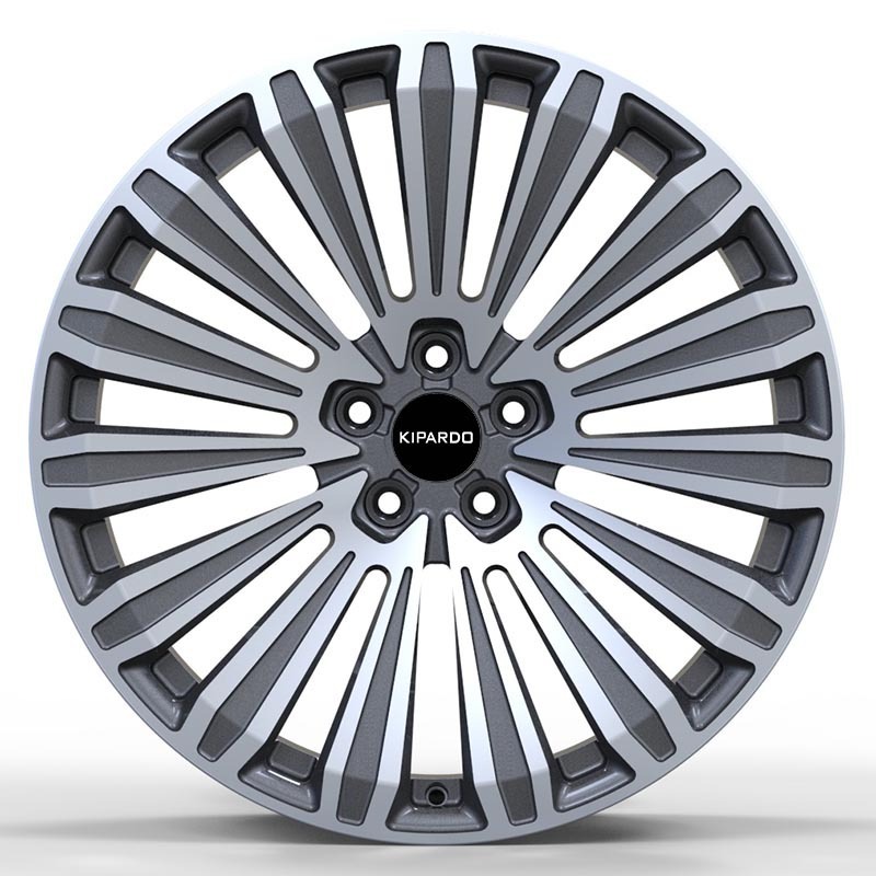 KIPARDO 18 inch 5x114.3 silver gloss black alloy aluminum wheels car rims