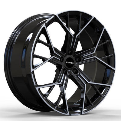 Kipardo 20 inch 5 lug 5 hole 5x112 black polished car alloy wheels rims for bmw 5 series g20