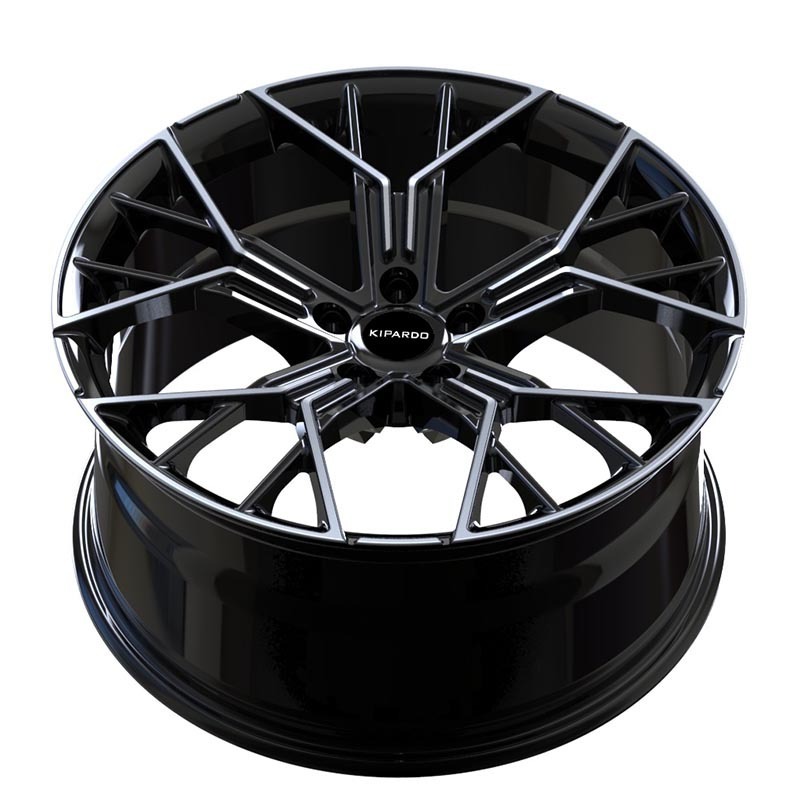 Kipardo 20 inch 5 lug 5 hole 5x112 black polished car alloy wheels rims for bmw 5 series g20