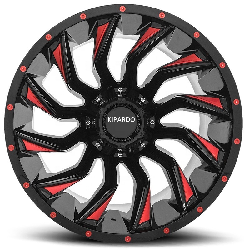 KIPARDO 20x12 20x10 22x10 22x12 deep lip offroad car aluminum alloy rim JWL/VIA/TUV/TS16949 for f150 JEEP WRANGLER