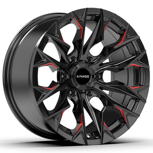 KIPARDO alloy wheel for off-road cars and pickup truck size 16 inch 18 inch and 20 inch rim 6X139.7