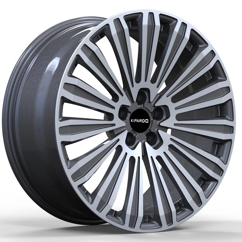 KIPARDO 18 inch 5x114.3 silver gloss black alloy aluminum wheels car rims