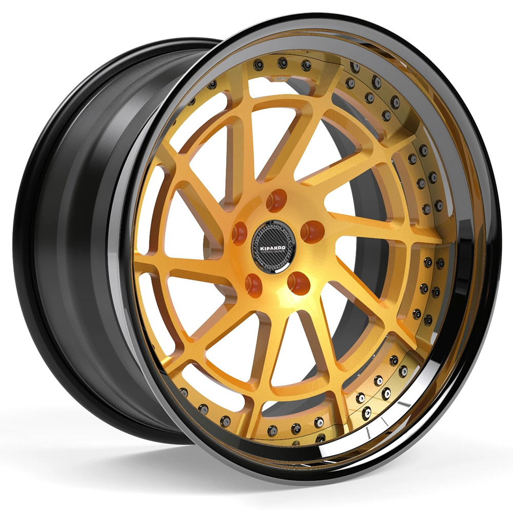 KIPARDO 18 19 20 21 22 24 inch customize forged wheel 2 piece 3 piece forged wheels rims 5x112 5xx120 PCD