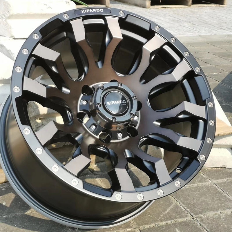 Kipardo RTS 17x9 SUV 4x4 alloy car mag wheels with pcd 6x139.7 6x114.3 5x150 velg offroad wheels