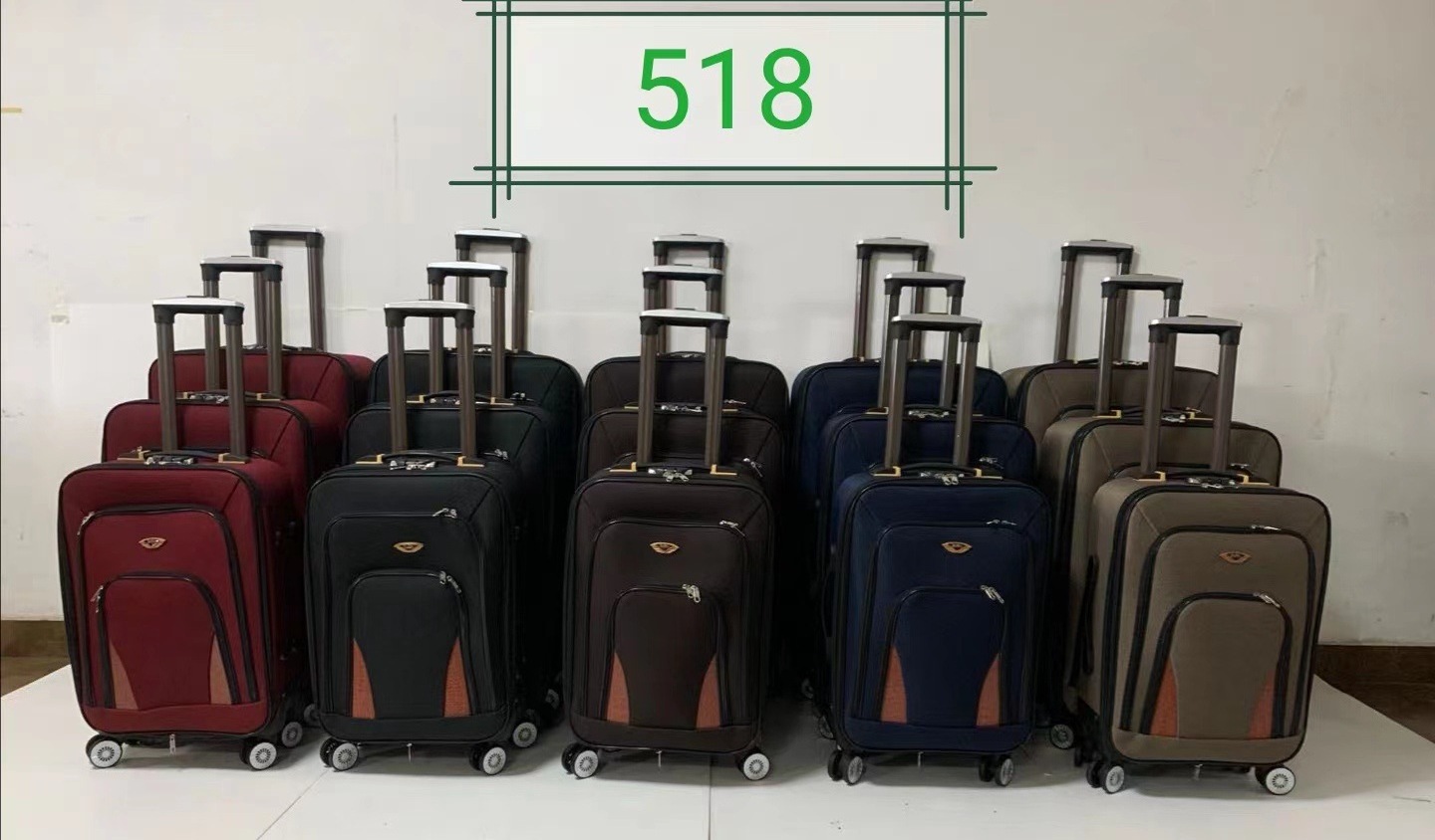 Hot sale waterproof nylon material aluminum trolley bags with removable wheels OEM Sets travel luggage