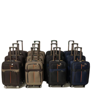 Hot sale waterproof nylon material aluminum trolley bags with removable wheels OEM Sets travel luggage