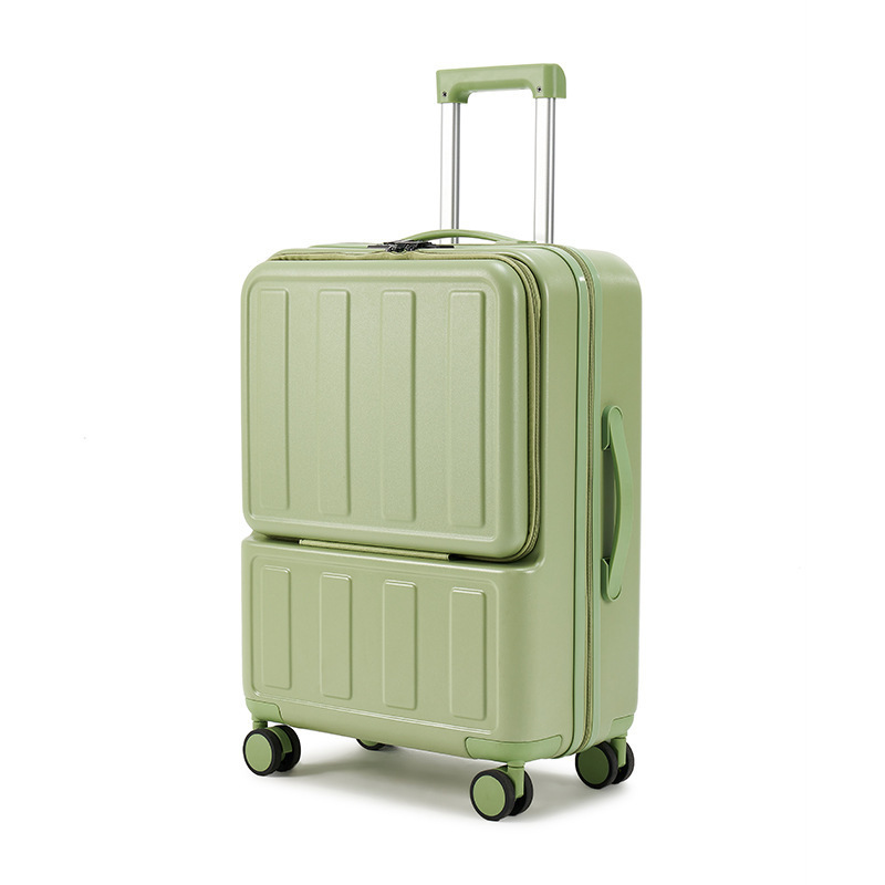 Cabin Luggage Trolley Case Multifunctional Luggage with Cup Holder and USB Port Business Pilot Luggage