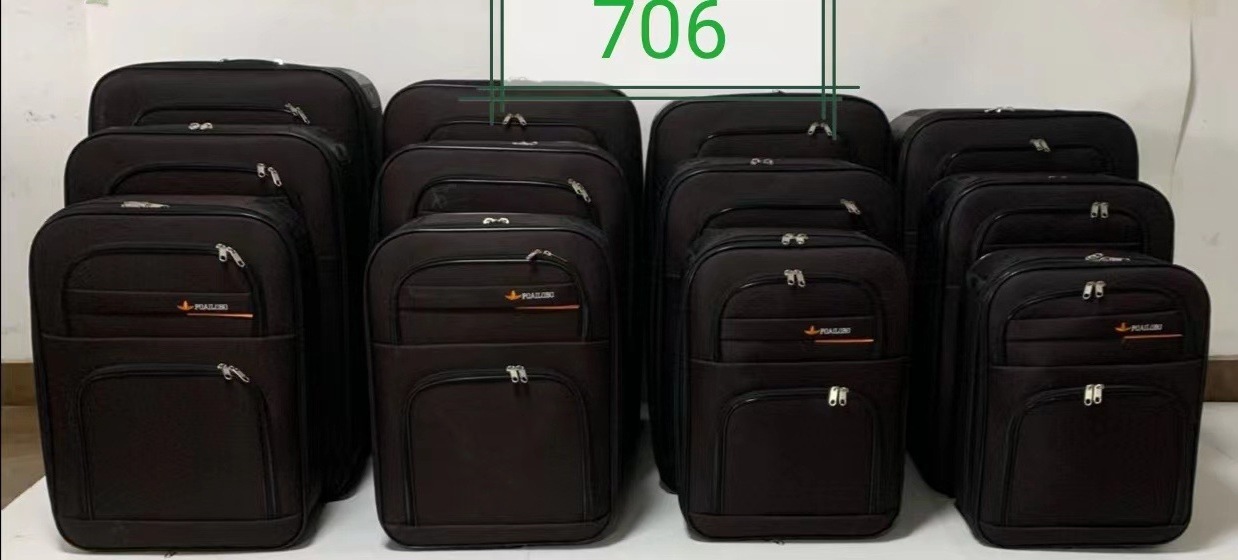 Hot sale waterproof nylon material aluminum trolley bags with removable wheels OEM Sets travel luggage