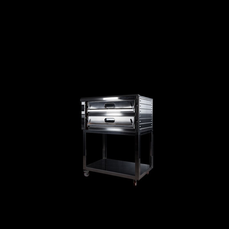 Italian electric pizza oven Structure in stainless steel for commercial use restaurants hotels multiple deck ovens