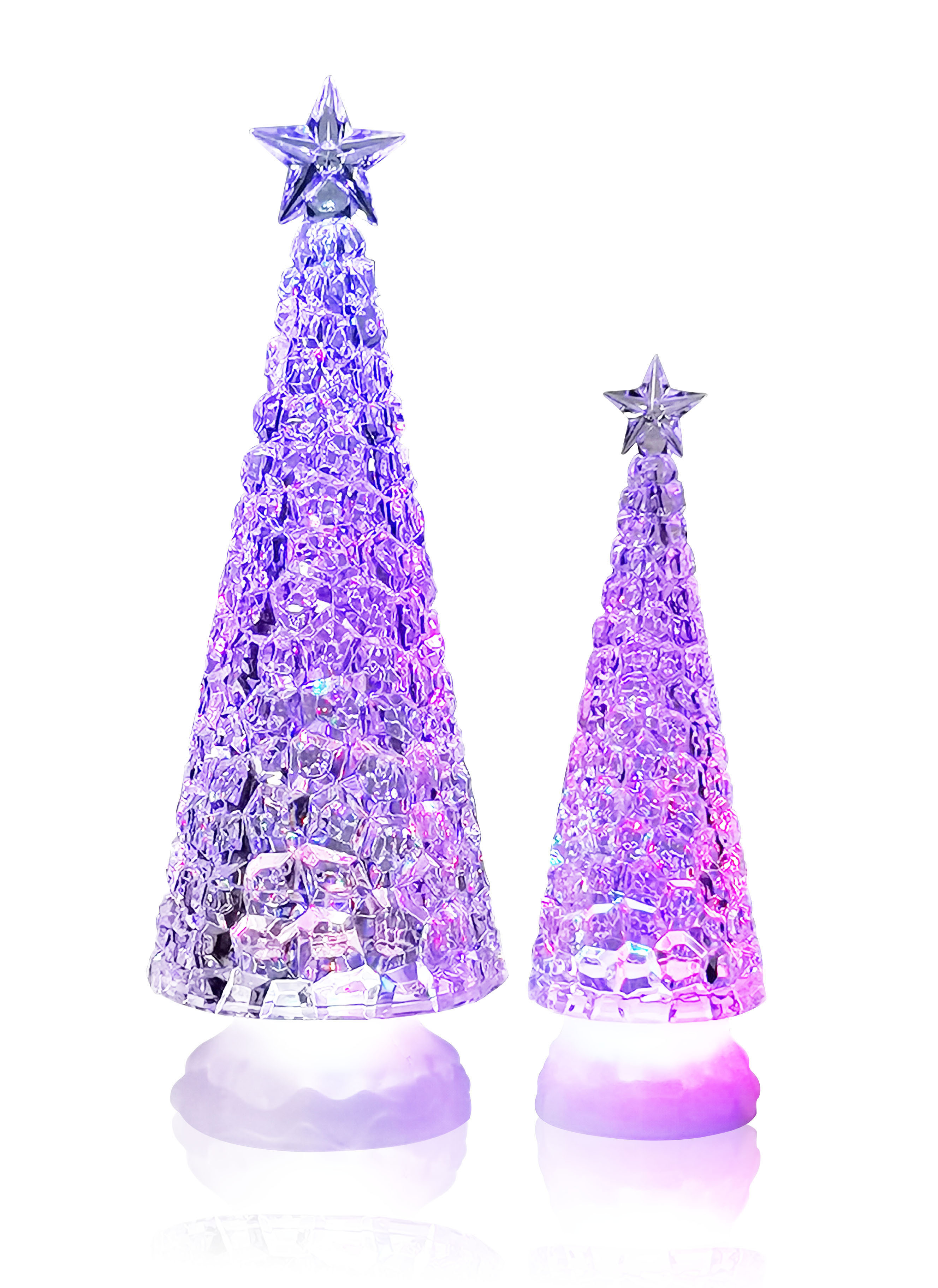 Led Lighted Water Glitter Battery Operated Gifts Cheap Plastic Snow Globe Custom Clear Acrylic Christmas Tree