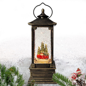 Christmas Lantern Snowball Glitter Snow Globe Lantern Christmas