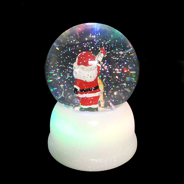 Lantern Led Glitter Lighted Water Christmas Plastic Santa Factory Hot Sale Decoration Indoor Home Mini And Snowman Globe Snow