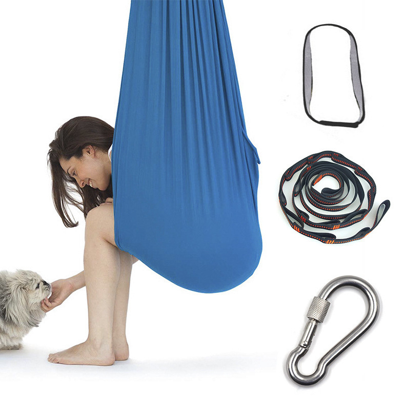 Ring camp best seller aerial yoga hammock set Autism and Sensory Integration Special Needs Sensory Cuddle Swing Hammock