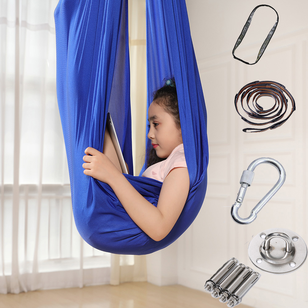 Ring camp best seller aerial yoga hammock set Autism and Sensory Integration Special Needs Sensory Cuddle Swing Hammock