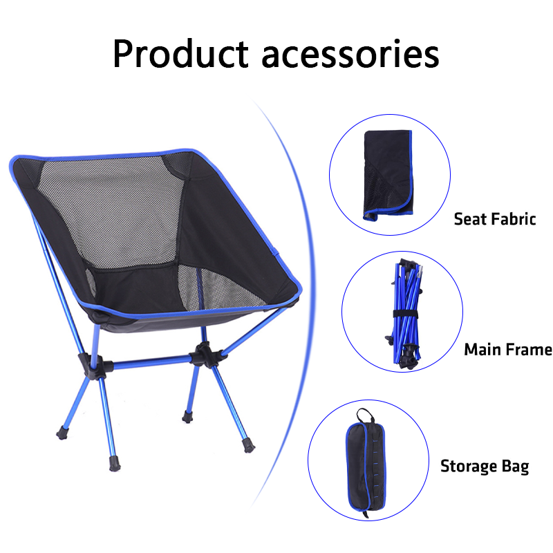 Ring Camp 2023 Oversized Large Folding Moon Chair Camping Foldable Chair Aluminum Chair Outdoor