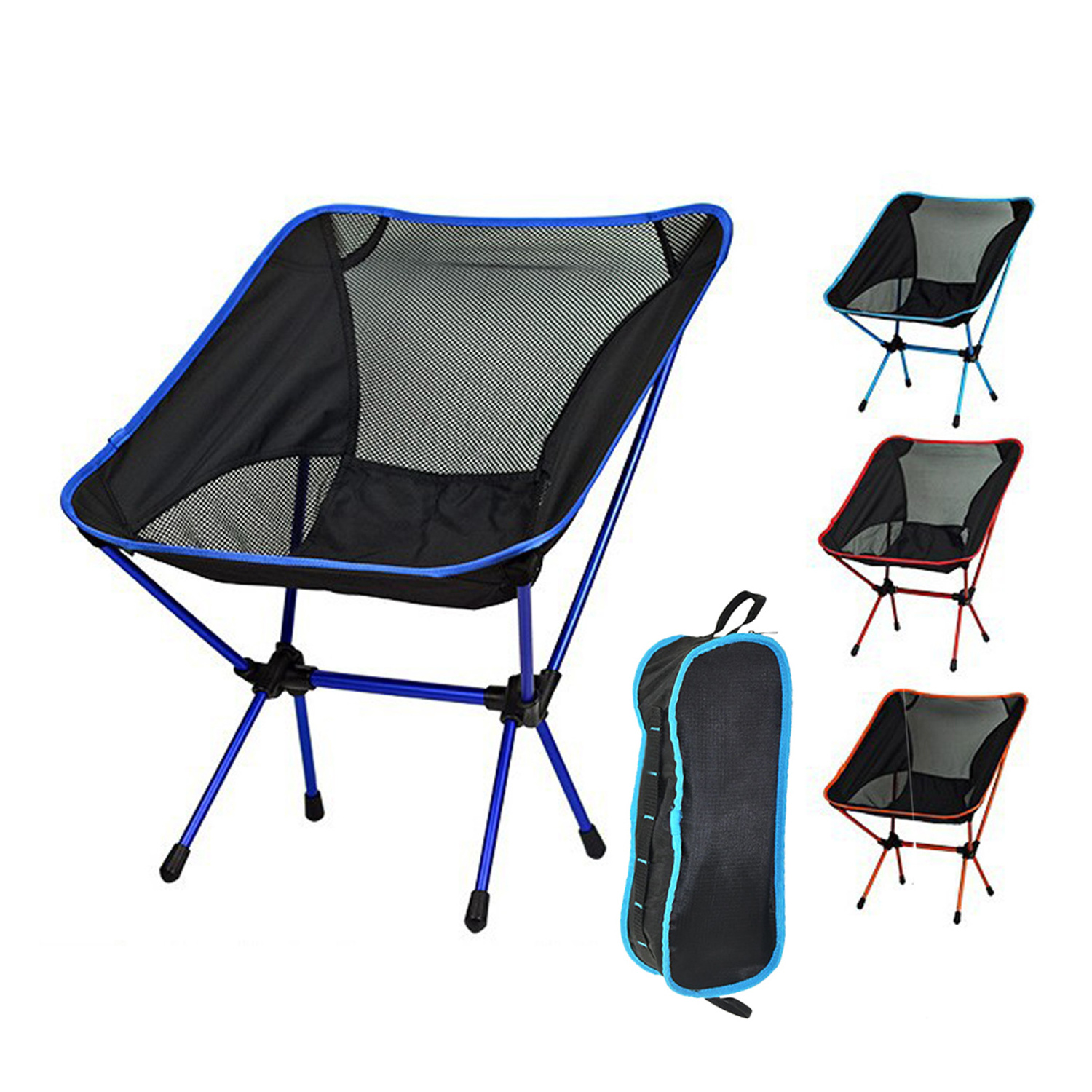 OEM mesh back compact maccabee lidl cliq folding adjustable moon camping outdoor chair parts with carry bag for camping hiking