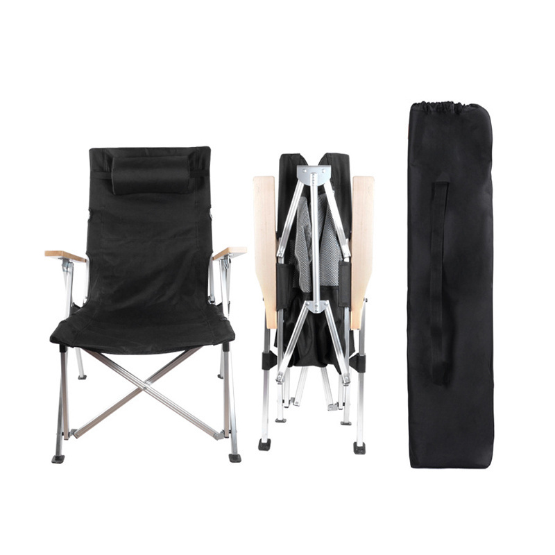 New Lightweight Aluminum Frame Relax Recliner OEM Folding Outdoor Adjustable Compact Camping Chair