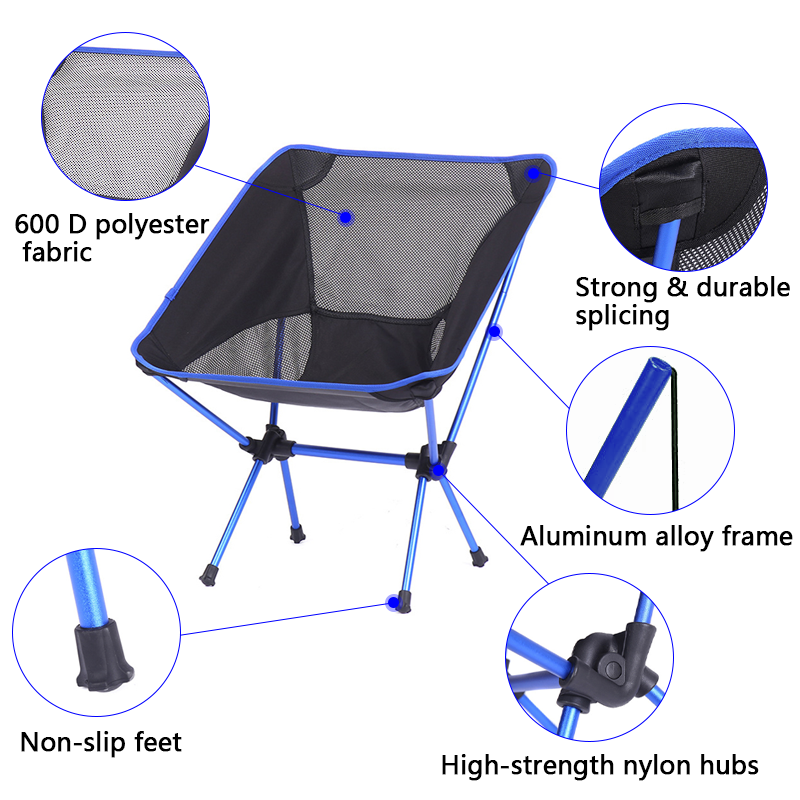 Ring Camp 2023 Oversized Large Folding Moon Chair Camping Foldable Chair Aluminum Chair Outdoor