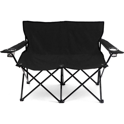 Ring Camp Outdoor Two Person Folding Portable Cotton Oxford Soft Double Seat Loveseat Camping Chair With Holder Cup