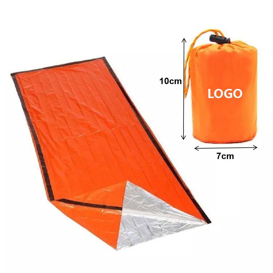 Hot Selling Disaster Prevention Heat Sheet Retention Thermal Sack Mylar Emergency Bivy Blanket Survival Sleeping Bag