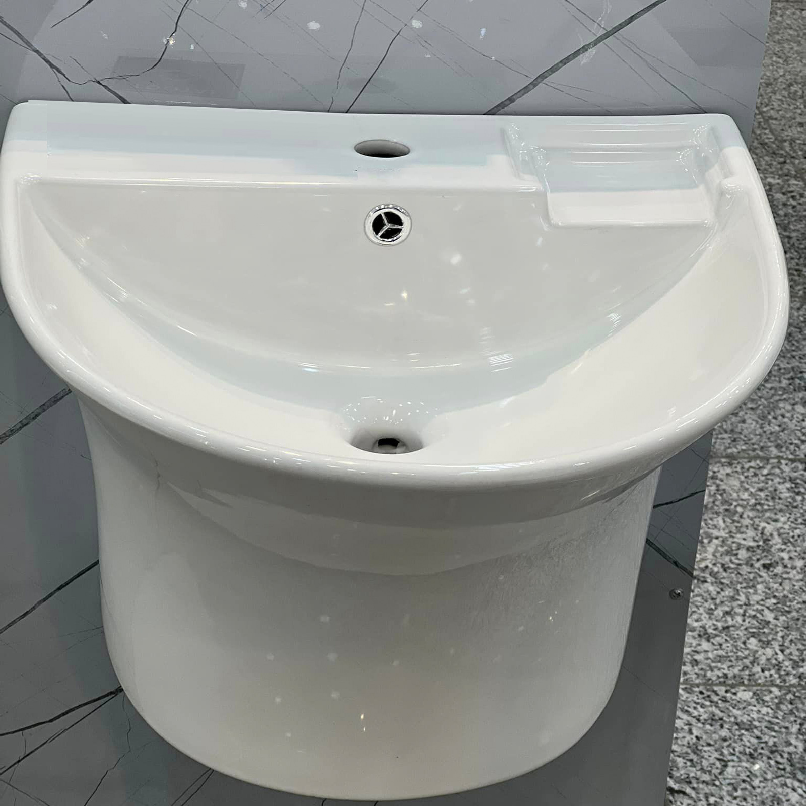 shampoo Vessel sanitary complete bathroom vasque single tap lavabo  Modern hang lavatory one piece hand sink cabinet and shelf