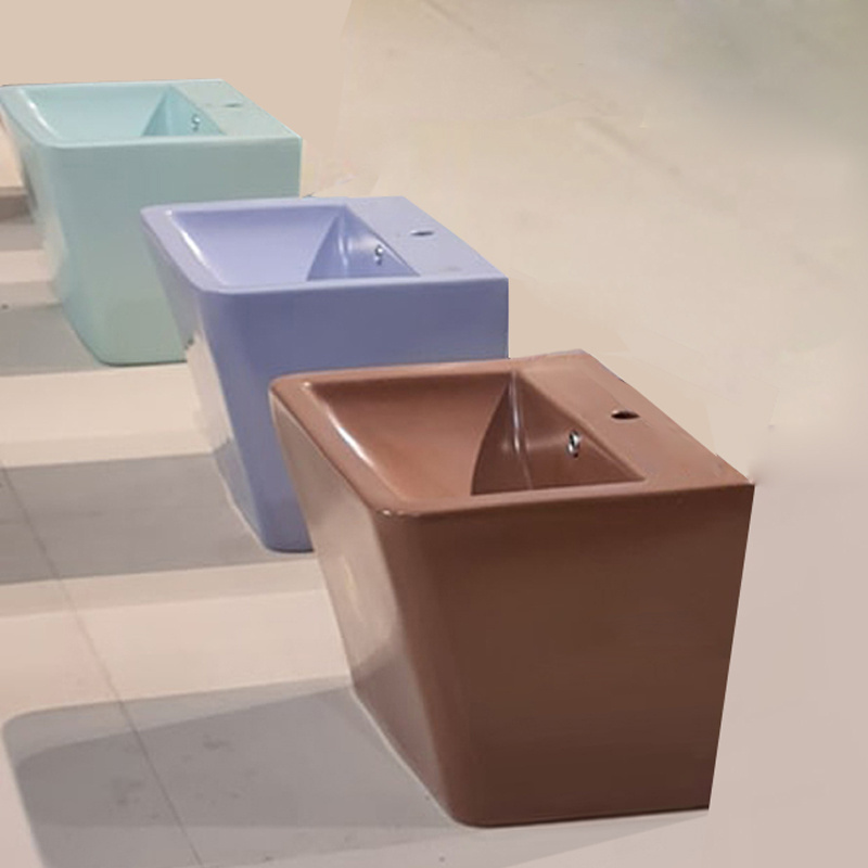 new wall basin laundry sink  square counter top  rose pinkvessel  toilet sink luxury room pedestal cultured top  sink washstand