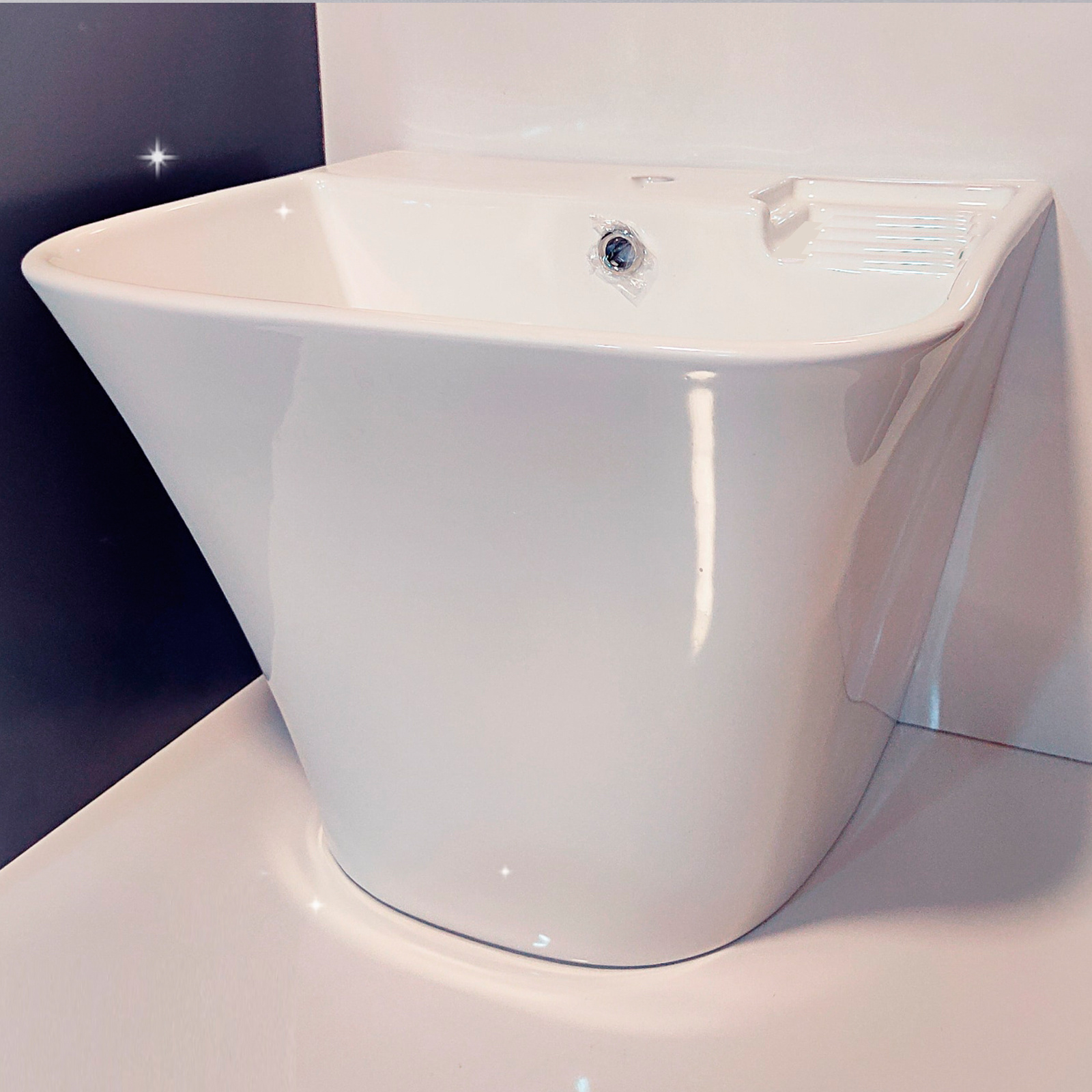 home and decor interior sink bathroom one piece toilet wc ceramic pedestal  Art bowl vessel  lavatory hand wash basin for hotel