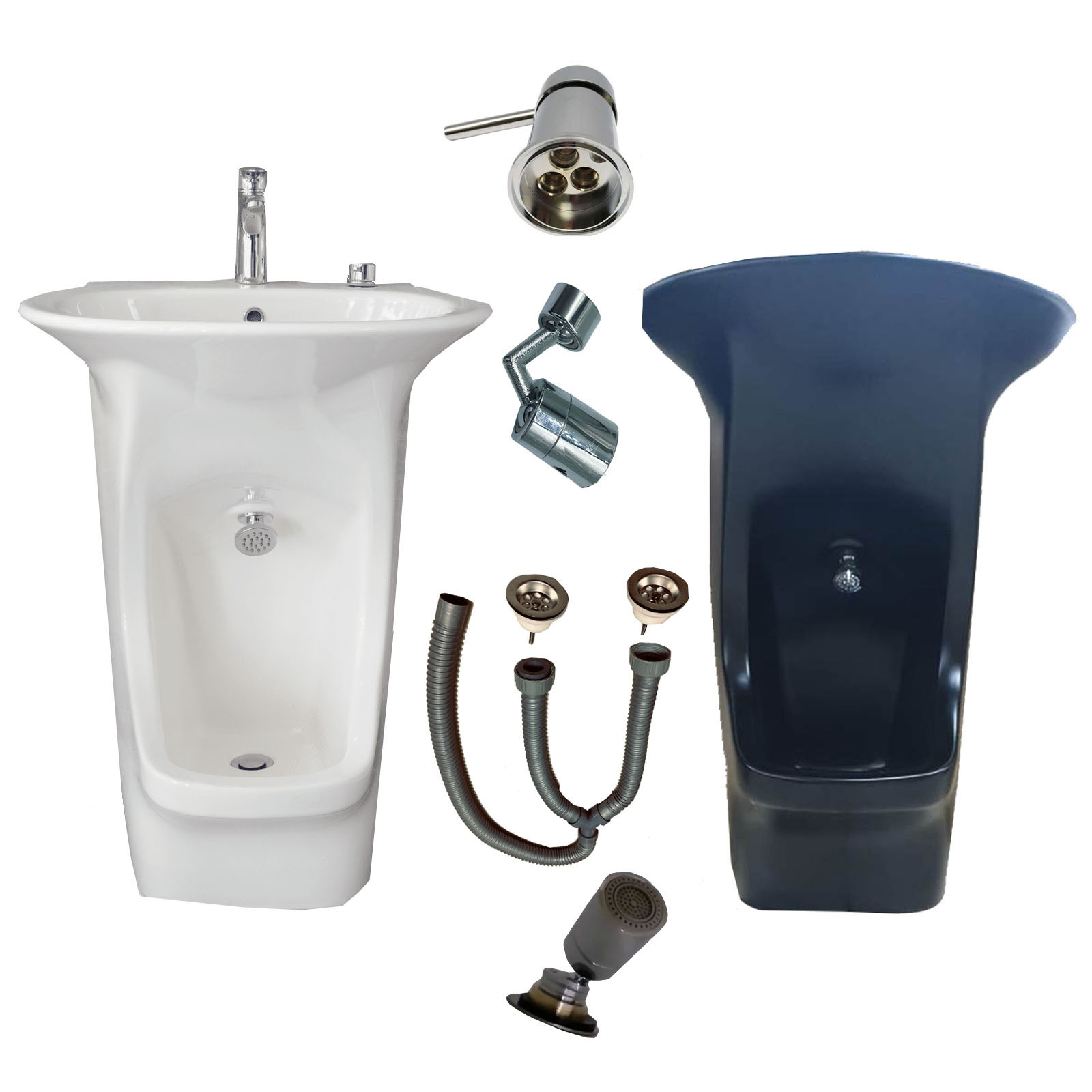 Muslim products wudu mate wash foot bathroom basin foot washer for ablution special double deck ceramic lavabo wudu wash station