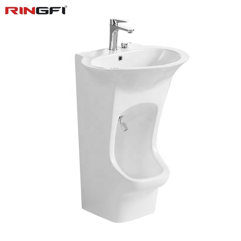 Dual Level Wudu Basin Double Deck Wudu Sink for Muslims Arabia Square Lavabo Sink Ceramic Muslim Rinsing Basin Stand Foot Wash