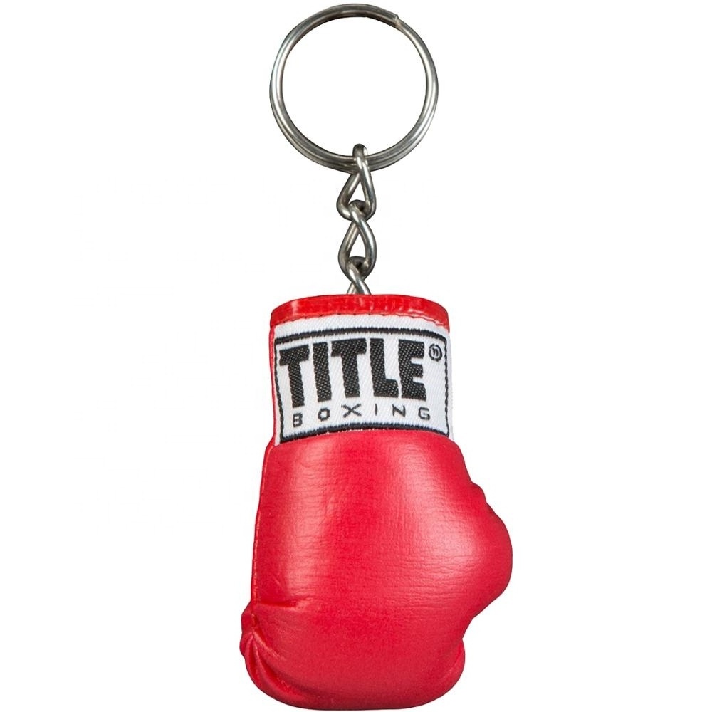 Hot Sales Small Mini Boxing Gloves Key Chain Ring Leather Flag Iceland Island Keychain