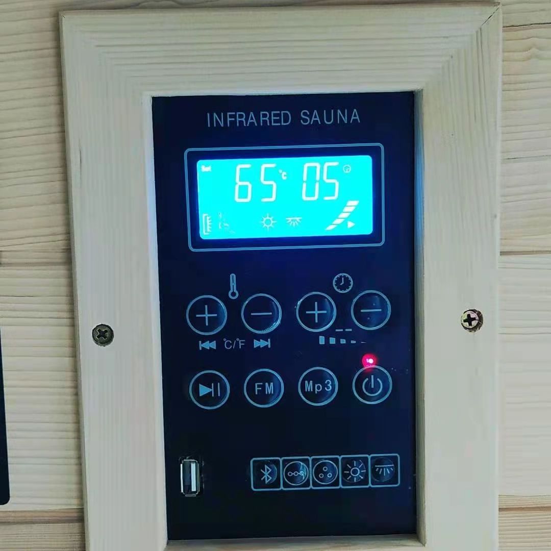 Canadian hemlock 1 person far infrared sauna room with carbon heater for sale