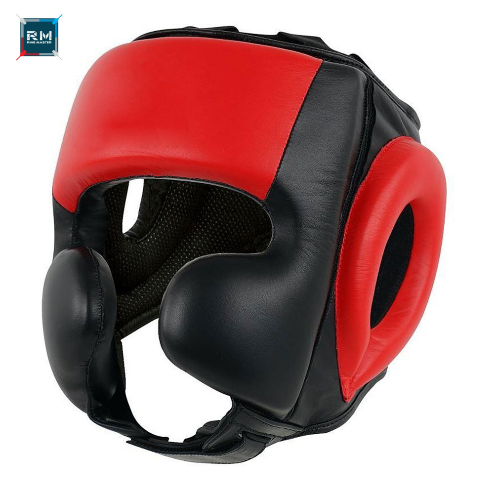 Light Weight Boxing Wear Cheap Price Best Design Men Fighting Safety protection Head Guard leather material head guard OEM