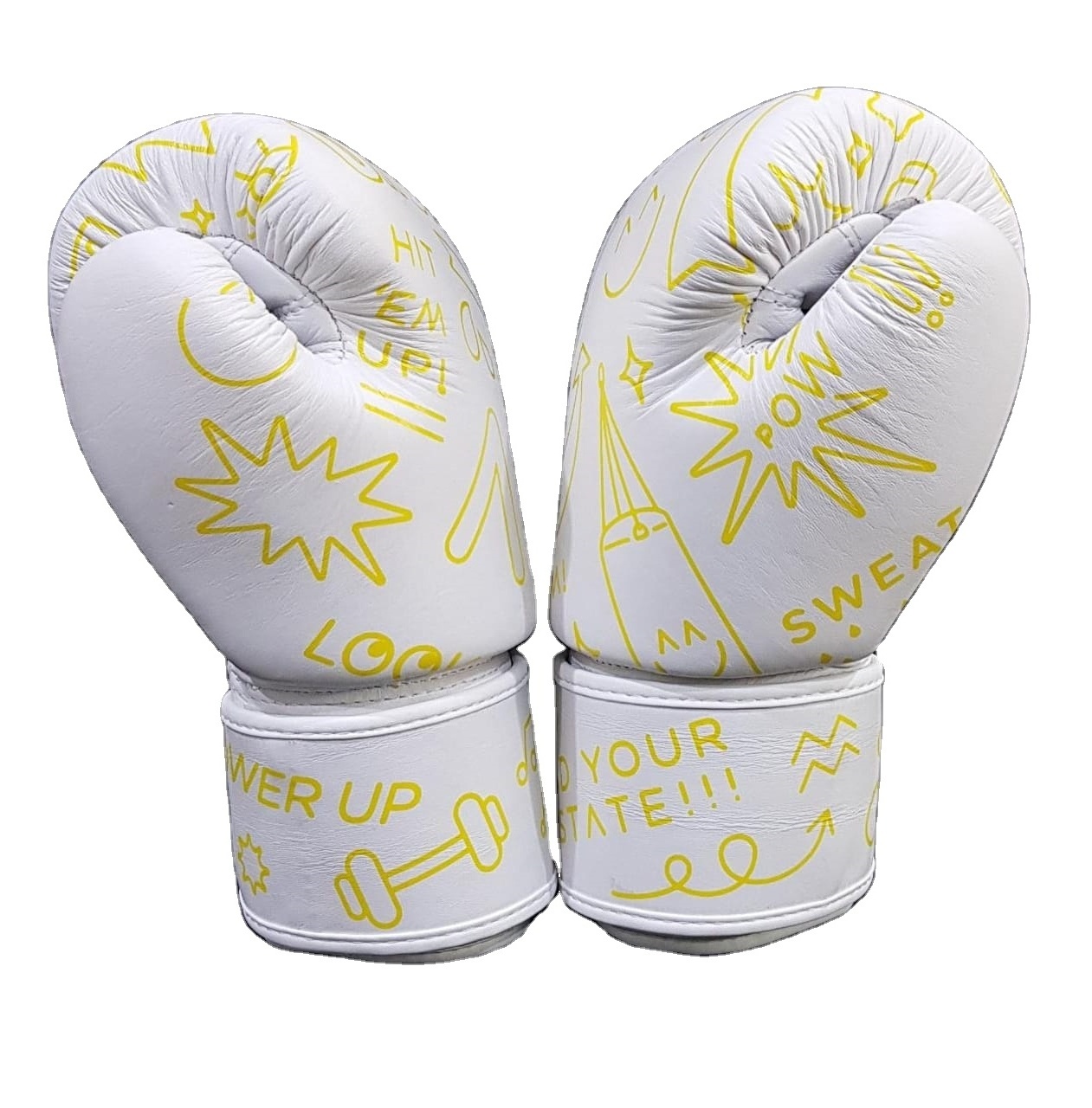 Boxing Gloves for Training Muay Thai Genuine Cowhide Leather Infused Gel Gloves for Sparring Kickboxing and Heavy Punching Bag