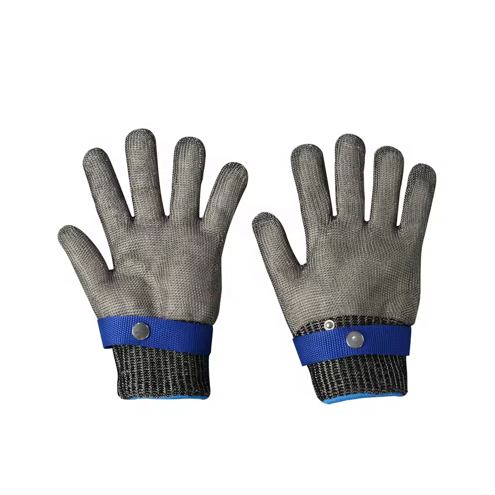 Cut Resistant Durable Rustproof Butcher 316 L Stainless Steel Mesh Metal Wire Cutting Protection Gloves