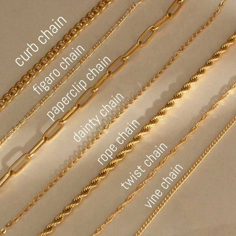 Cuban Link Chain Sterling Silver Necklace plata 925 al por mayor italiana Figaro Rope Paperclip Gold Chain for Men Women