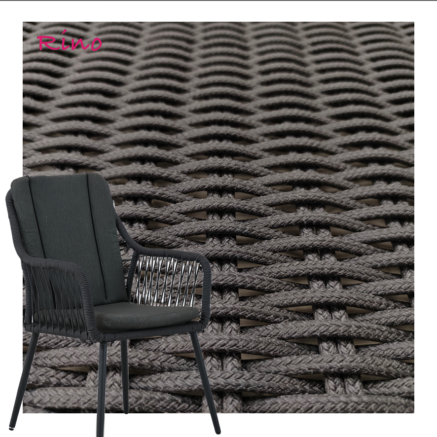 Rino Mix Colors Wicker Loveseat Reclining Weaving Peacock Chair Outdoor Furniture Rattan Material Roll