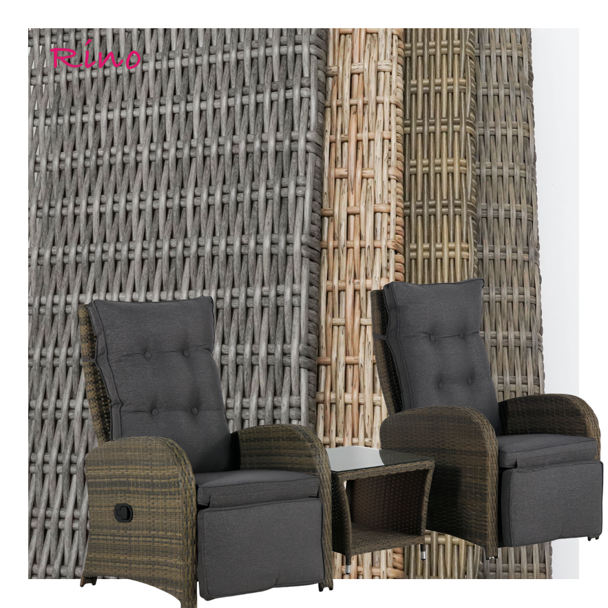 Outdoor Rattan Furniture Accessories Plastic Wicker PE Rattan Strips