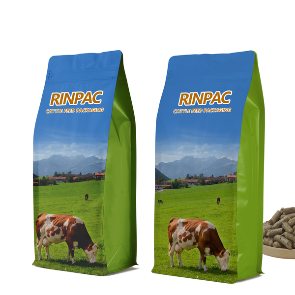 Custom Printed 25kg 50kg Bopp Laminated Plastic Empty Horse Feed Bag 20kg 25kg Deer Cattle Animal Food Feed Packaging Bag