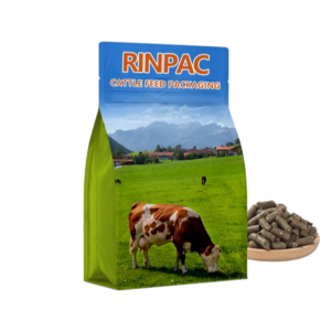 Custom Printed 25kg 50kg Bopp Laminated Plastic Empty Horse Feed Bag 20kg 25kg Deer Cattle Animal Food Feed Packaging Bag