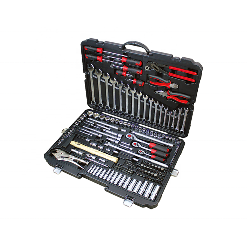 RIO TOOL Top Quality Hand Tool Kit 180 Pcs 1/4 & 3/8 & 1/2 Drive Tool Set combination socket set