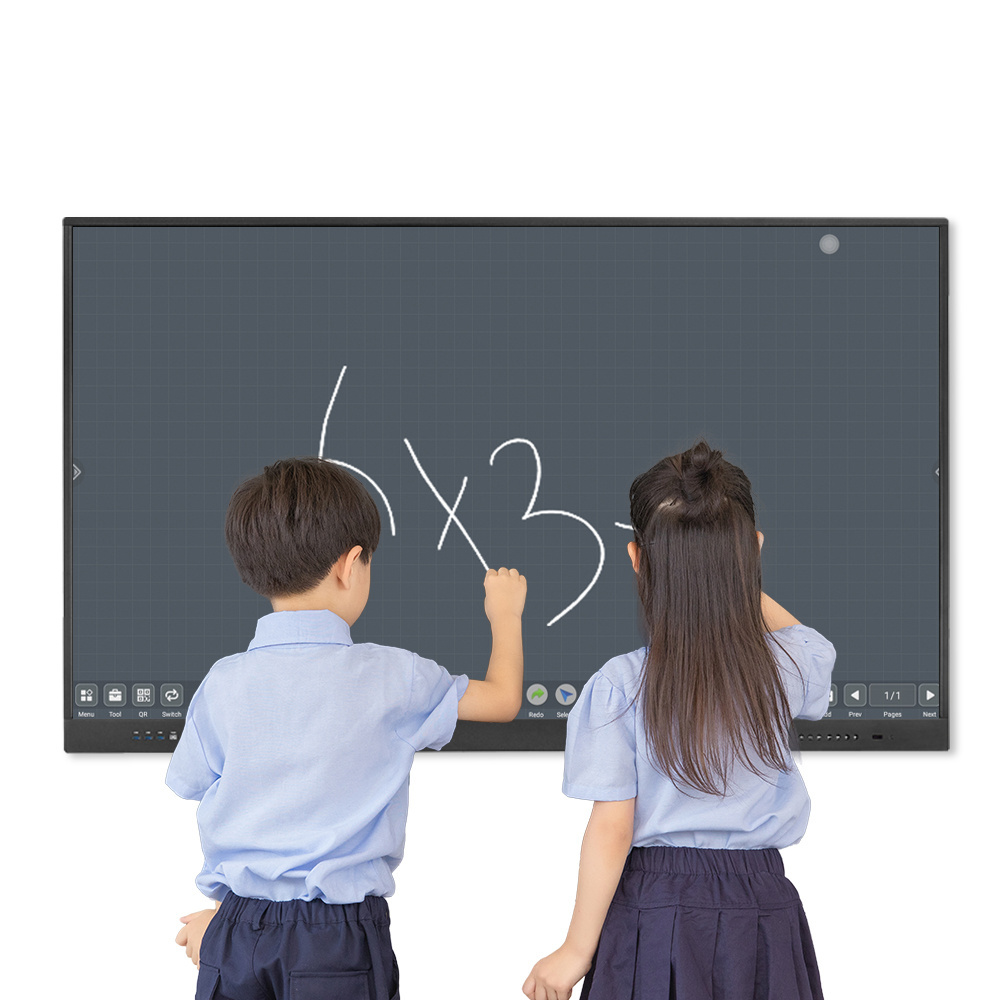 2024 new riotouch 4K android 65 75 86 inch interactive boards touch screen 20 point IR touch panel for school education teaching