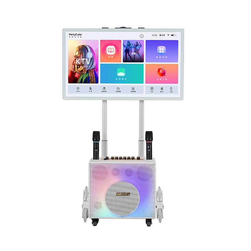 32 Inch Party Karaoke Box All in One Portable Touch Screen TV Wireless Jukebox Speakers with App Store