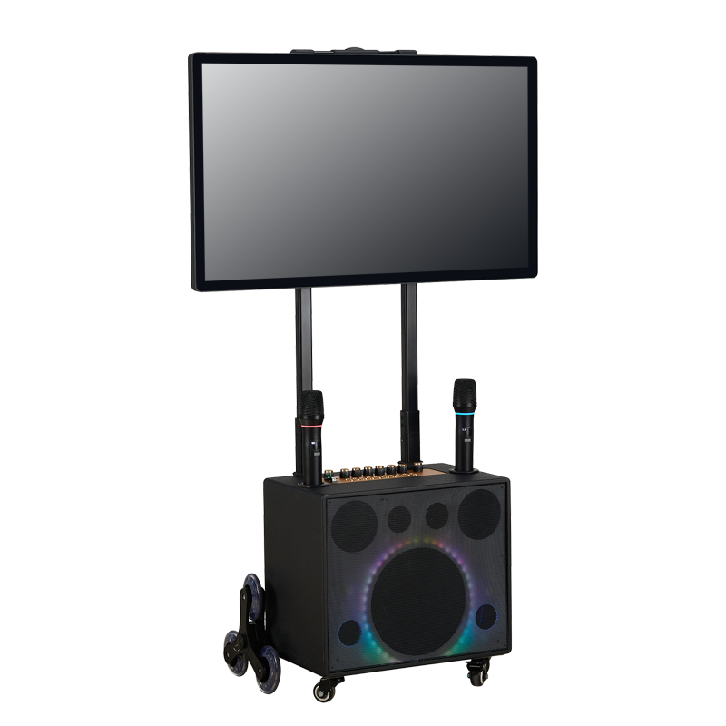 Outdoor Events Music Party Box Portable Karaoke Machine AI Voice Control PA System with 32-inch Touch Display