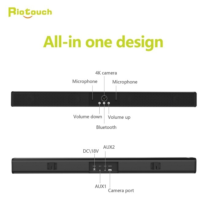 Riotouch All In One Video Conference Camera With Microphones And Speaker Video Conferencing System Solution for Meeting Room