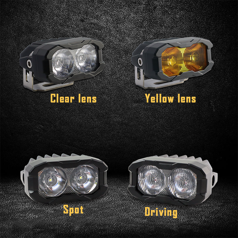 3 inch Small LED Pod Light Amber LED Fog Lights for 4x4 Truck