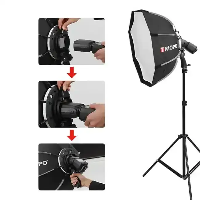 Soft Box Light Kits Photographic Complete Photography Equipment Background Light Studio Photo Backdrop Set