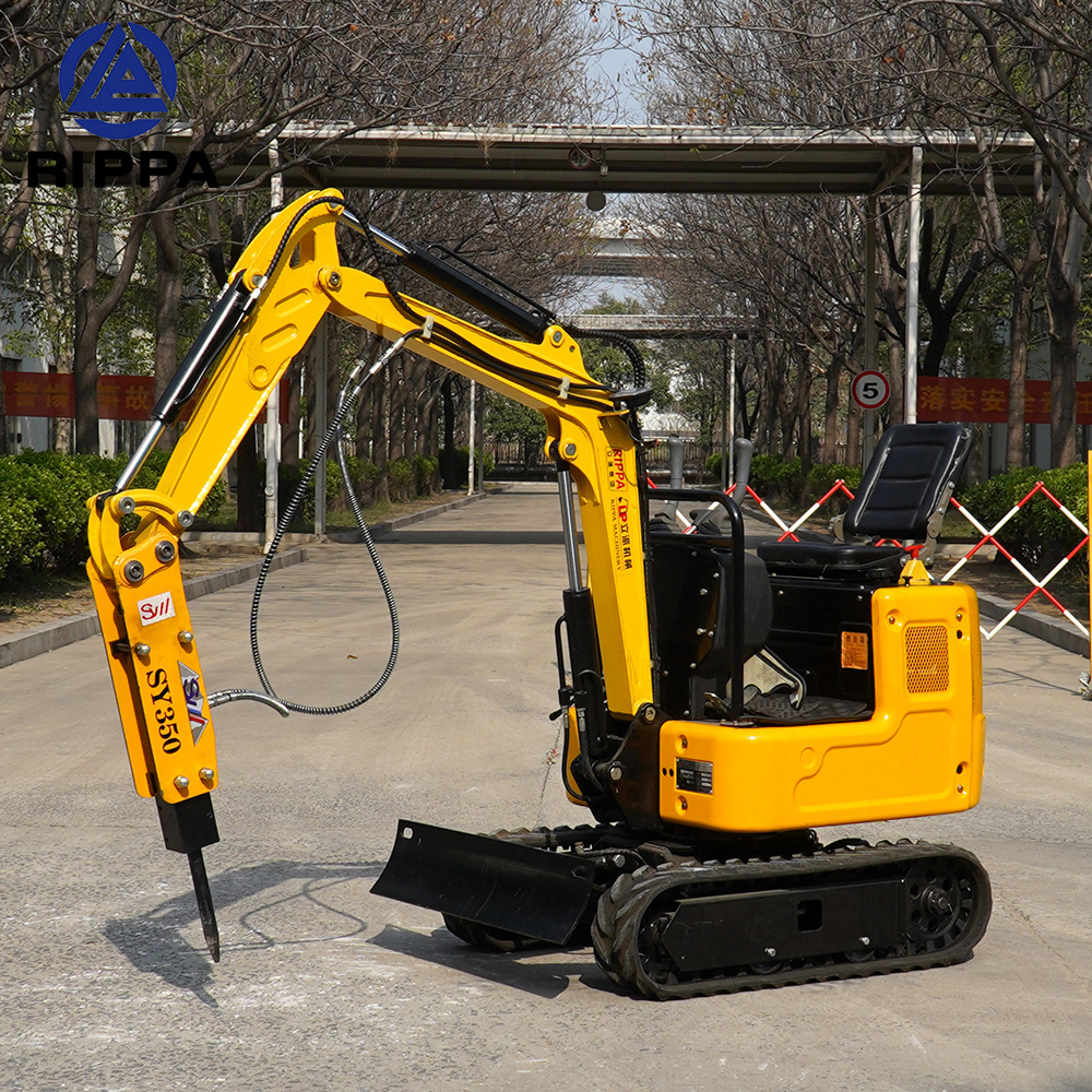 Construction Machinery Attachments Parts Small Mini Excavator Hydraulic Breaker Hammer with mini excavator